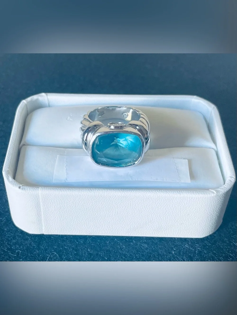 Sterling Silver and Blue Topaz Ring